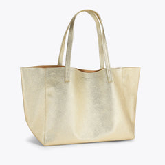 large violet tote bag