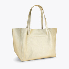 large violet tote bag