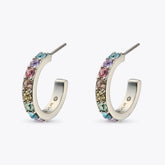crystal hoop earring