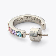 crystal hoop earring