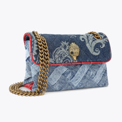 mini denim kensington bag