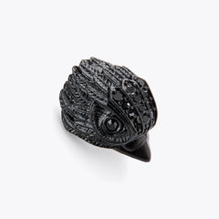 small crystal eagle stud earrings