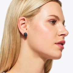 small crystal eagle stud earrings