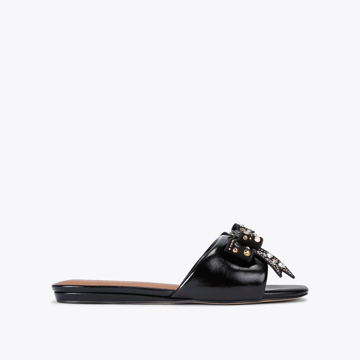 kensington bow flat sandal