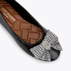 kids eagle bow ballet flat