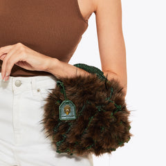 small macrame crystal bag