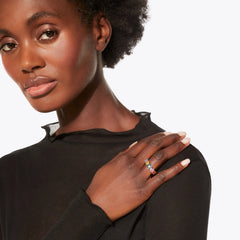 rainbow crystal ring