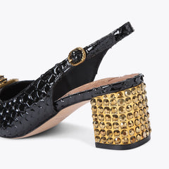 chelsea block slingback heel