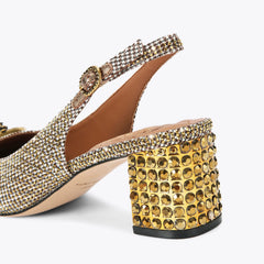 chelsea block slingback heel