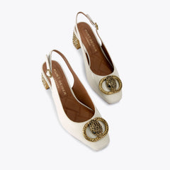 chelsea block sling back heel