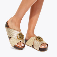 chelsea cross strap sandal