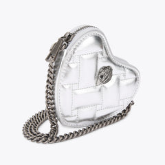 micro heart cross body bag