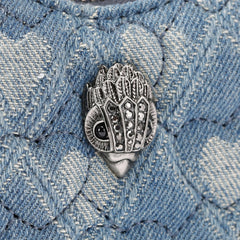 micro heart cross body bag