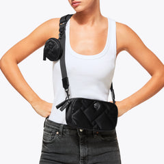 small recycled duo zip camera bag