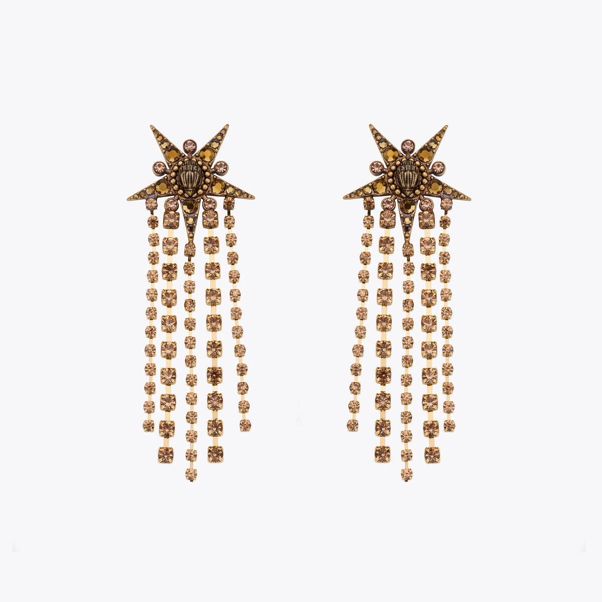 large star earrings