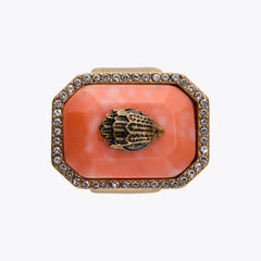 small emerald stone ring