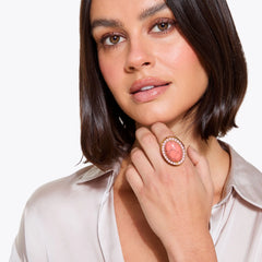 xl oval cocktail ring