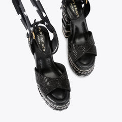 chelsea scarf platform heel