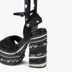 chelsea scarf platform heel