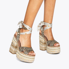 chelsea scarf platform heel