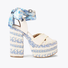 chelsea scarf platform heel