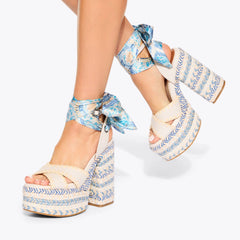 chelsea scarf platform heel