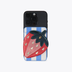 strawberry phone card wallet