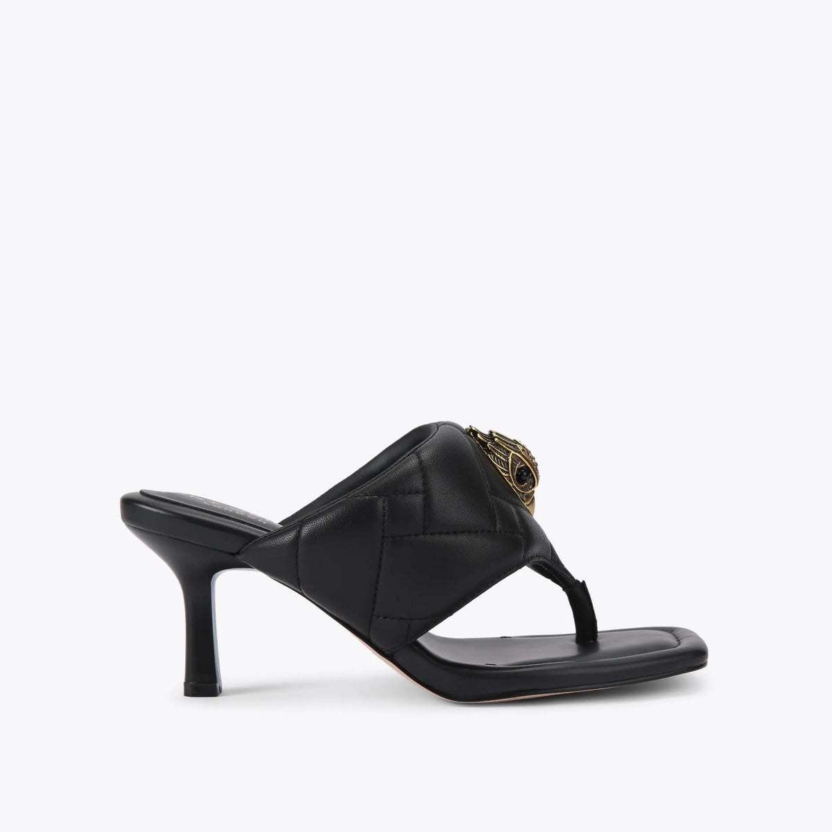 puff heel sandal