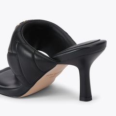 puff heel sandal