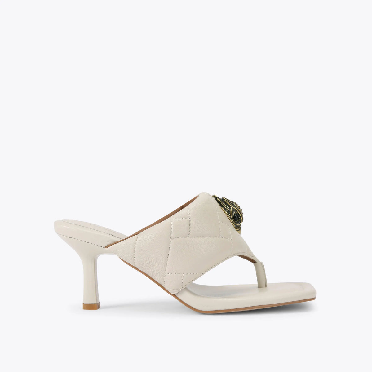 puff heel sandal