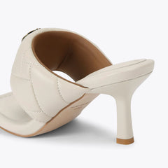 puff heel sandal