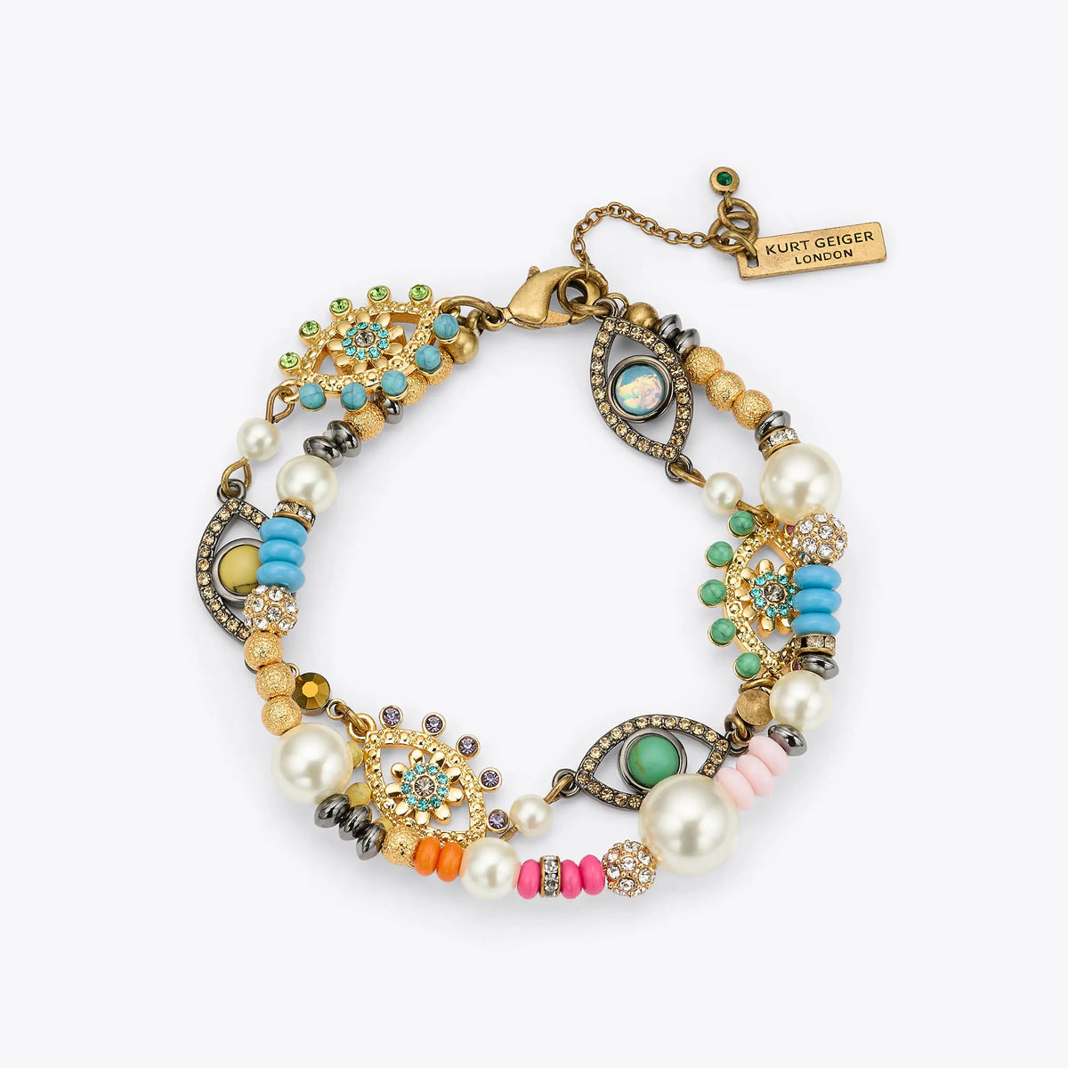multi strand eye bracelet