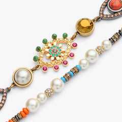 multi strand eye necklace