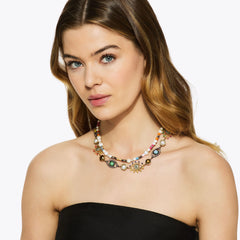 multi strand eye necklace