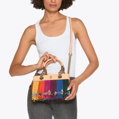 square kensington fringe bag