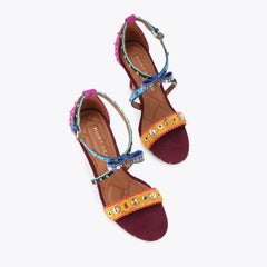 mini bow eyelet heel