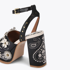 flower western platform heel