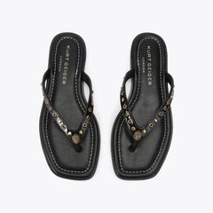 crystal mix flip flop