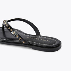 crystal mix flip flop