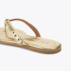 crystal mix flip flop