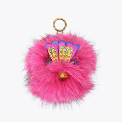 pom pom eagle charm