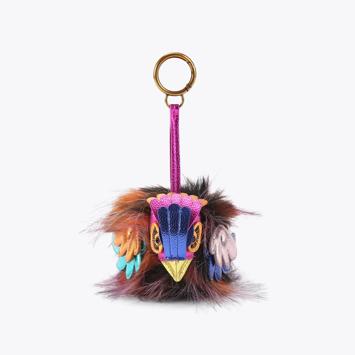 pom pom bird charm