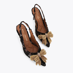belgravia bow high sling heel