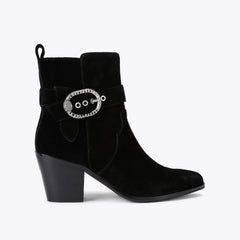 mayfair belt ankle boot