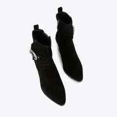 mayfair belt ankle boot