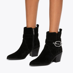 mayfair belt ankle boot