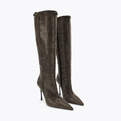 mayfair point knee boot