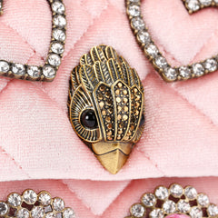 mini velvet kensington bag