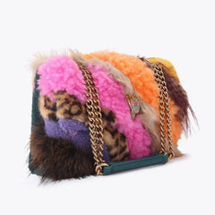 large kensington faux fur bag