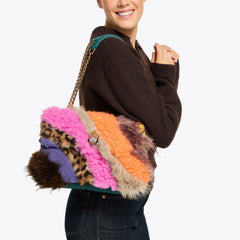 large kensington faux fur bag
